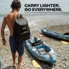 RTIC Lightweight Backpack Cooler, Black, 15 Can, Portable Insulated Bag, for Men& Women, Great for Day Trips, Picnics, Camping, Hiking, Beach, or Park