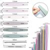 Aibboy Gel Nail File Set, Sponge Buffer, Cuticle Pusher, Gel Nail File, Nail File, Nail Polishing, 150, 180, 240, 100/180, 200/280, 1000/4000 Grit, Set of 8