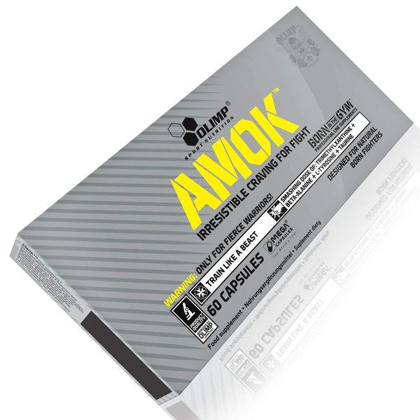 Olimp Amok - 60 caps energy power strength stimulation focus performance Nutrition