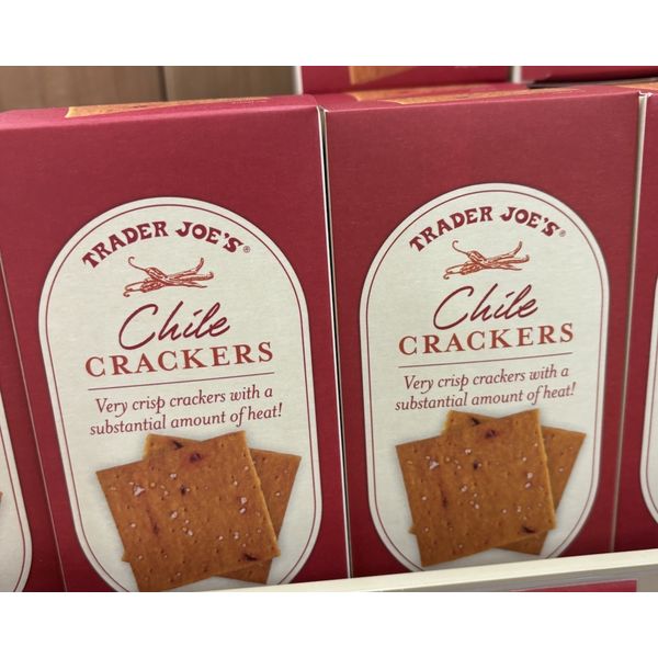 2 Packs Trader Joe's CHILE CRACKERS Crisp & Hot