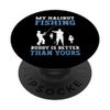 Halibut Fishing Lure Fisherman Angler Halibut Fishing Rod PopSockets with Interchangeable PopGrip