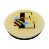 PopSockets Bee Bumblebee Honeybee Personalized Gift Monogram Letter E PopSockets PopGrip: Swappable Grip for Phones & Tablets