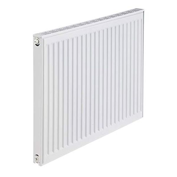 Mystatic COMPACT SINGLE WHITE RADIATOR 600mm x 500mm FOR STATIC CARAVAN PLUMBING HEATING