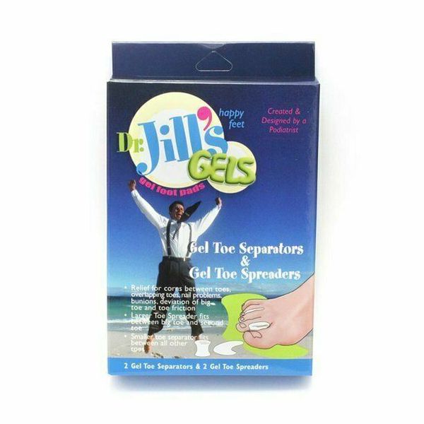 Dr. Jill's Gels Gel Toe Separators and Gel Toe Spreaders Box of 2 - 1041