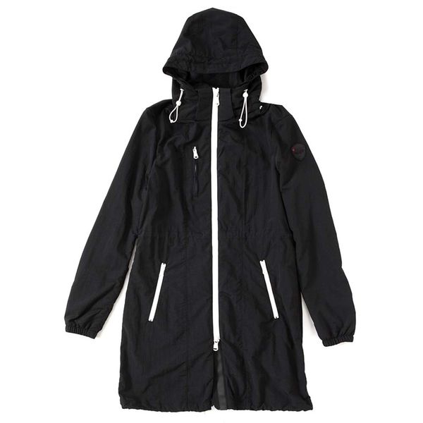 Pajar ESEN Women's Rain Coat, Rain Jacket, Topwear, Removable Hood, Black