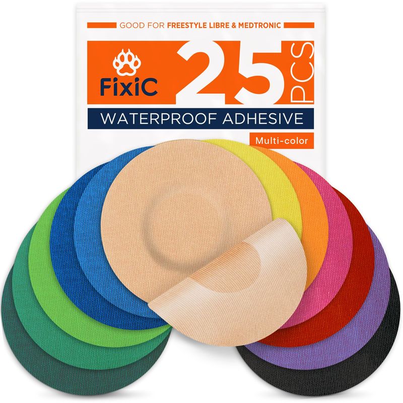 Fixic Freestyle Adhesive Patch 25 PCS – Good for Libre 1, 2, 3 & Plus ...