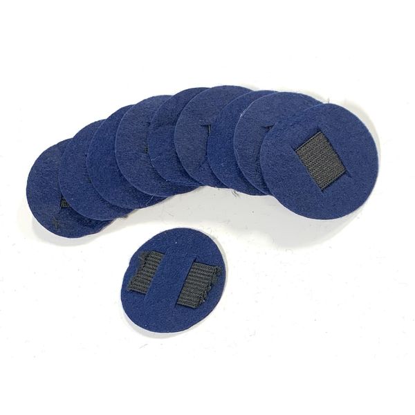 Caprilite 10 x Elastic Felt Pads for Headband Fascinator Making DIY Millinery Trimmings (Navy Blue)