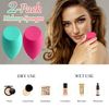 Audamp Makeup Sponge Puff, Tex Free, Dry and Wet Use (Pack of 2)
