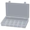 Small Plastic 13 Compartment Box (Clear) - Durham - Each