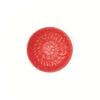 Tochiri Round Plate, Mino Ware, syokkidana (Small, Red)