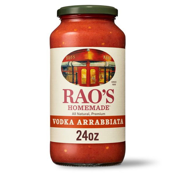 Rao's Homemade Vodka Arrabbiata Sauce, 24 oz, Tomato Sauce, Spicy, All Purpose, Keto Friendly Pasta Sauce, Premium Quality Tomatoes from Italy and Crushed Red Pepper