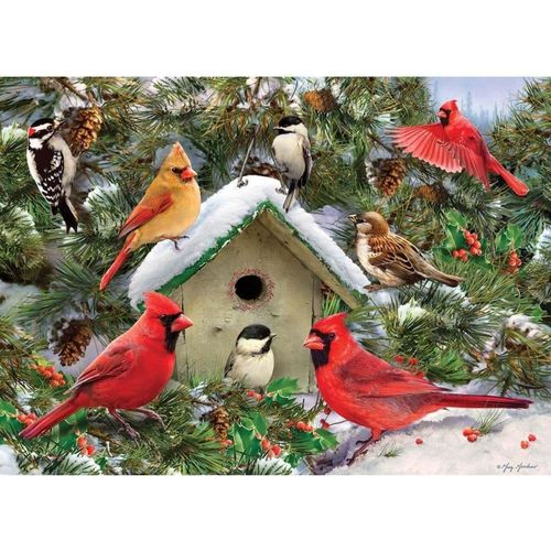 Cobble Hill 1000 Piece Puzzle - Festive Feast - Sample Poster Included