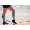 Zensah Featherweight Compression Leg Sleeves - Relieve Shin Splints, Calf Strains (Turquoise, Small)