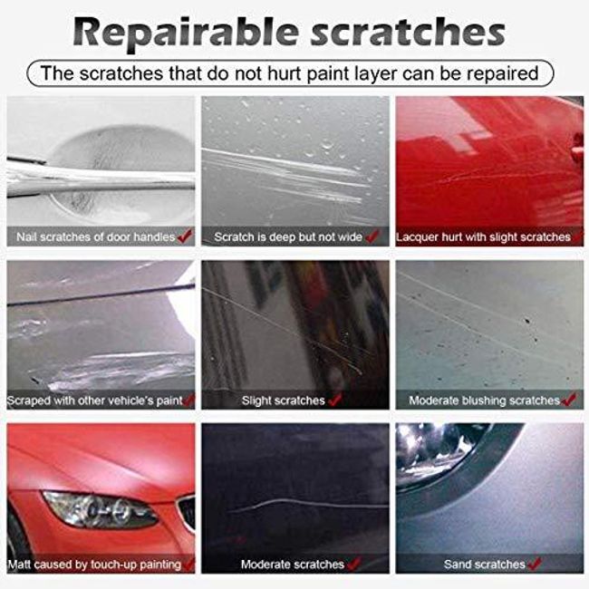 2 Pack - Upgraded Nano Magic Car Scratch Remover Cloth, Multipurpose Scratch Repair Cloth, NanoMagic Cloth for Car Paint Scratch Repair, Easy to
