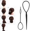 Set of 8 Arranging Stick Hair Comb, BetterJonny Stick Kamizou Pony Arranging Stick Hair Comb DIY Mouse Tail Comb Hair Tool, Hair Pulling Tool, French Braid Ring