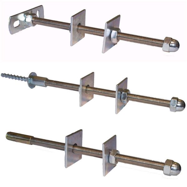 Cast Iron Radiator Stay/Bracket/Tie/Retainer/Fixing (Threaded, White)