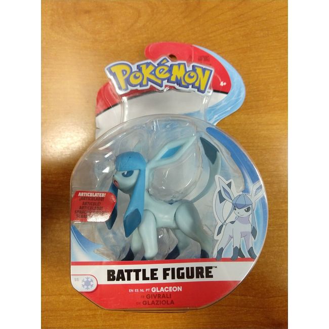 Jazwares Pokémon Articulated Battle Figure Toy Glaceon NEW/SEALED  - E7C