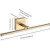 Bath Vanity Light Fixtures over Mirror Interior Bar Lighting, Modern Gold LED Va