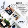 OUFER Titanium Nose Ring G23 Solid Titanium Nose Stud 20G Screw Nose Stud 2mm Clear CZ