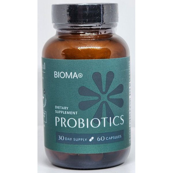 Bioma Probiotics Dietary Supplement for Digestive & Gut Health 60 Caps Exp 12/25