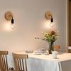 2PCS Wall Sconce Battery Operated Vanity Light Fixture LED Front Mirror Light