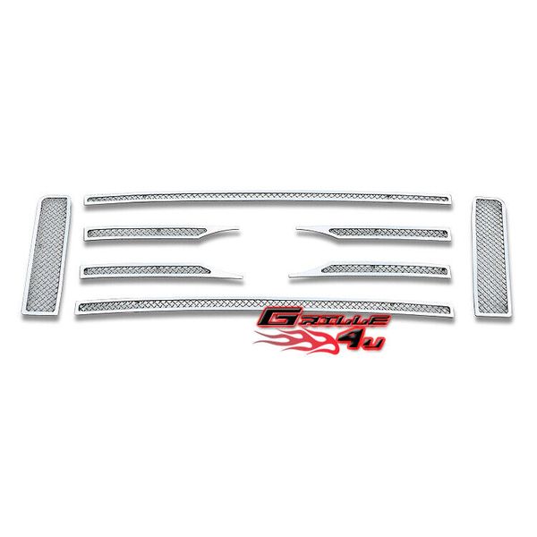 For 2009-2012 Ford F-150 XL/XLT/STX Upper Stainless Chrome Mesh Grille Insert