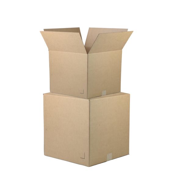 The Boxery 8"x6"x3" Brown/Kraft Corrugated Cardboard Shipping Boxes 100-Pack | Mailing, Packing, Moving & Storage for Business/Home – Durable - Eco-Friendly, Recyclable - Made in the USA