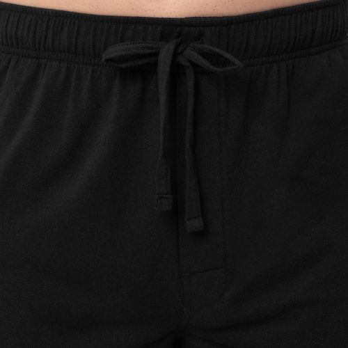 IZOD mens Jersey Knit Sleep Pant Pajama Bottom, Black, Large US