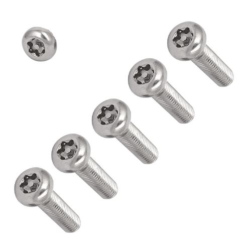 TERF® M5 X 25mm Pan Head Security Torx Machine Screws M5 (5mm) X 25mm Tamper Resistant Torx Socket Pan Head Machine Screws (Bolt) - Pack of 20