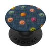 Retro Happy Face Bestickter Denim Patch Art PopSockets Klebender PopGrip