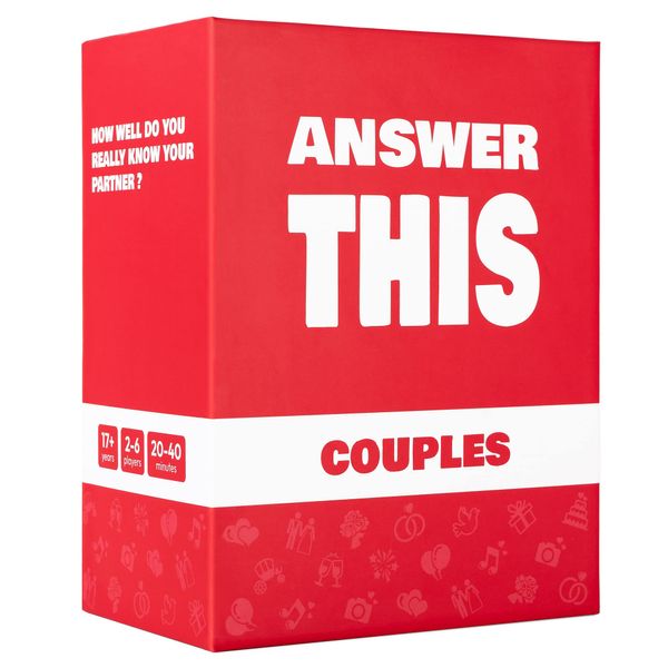 Answer This - Couples Games - How Well Do You Know Your Partner? - Relationship & Conversation Card Game for Date Night or a Party - Cool Anniversary & Valentine Gift Idea