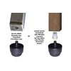 Shepherd Hardware 8485E Wonder Self-Leveling Table Glides-Black, 16-Pack, 16 Count
