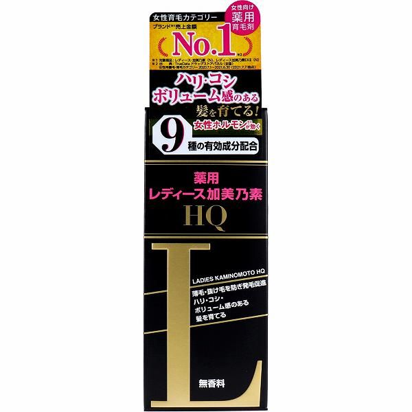 Medicated Ladies Kaminomoto HQ Fragrance-free 150mL Women Hair growth agent for women Hair loss prevention Aging care Women&#39;s Medicated Hair care Hair growth agent Menopause Kaminomoto Hair loss Hair growth promotion Scalp care Women&#39;s Scalp care 