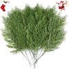 40 Pcs Artificial Pine Sprigs Greenery Stems for DIY Christmas Holiday Decor