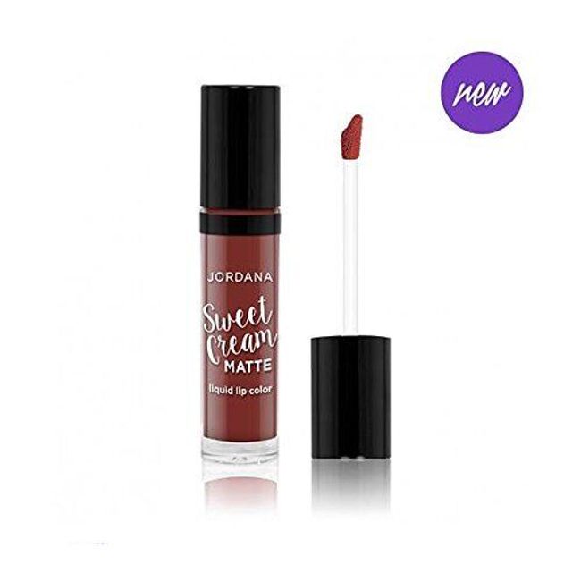 Jordana Sweet Cream Matte Liquid Lip Color Molten Chocolate Cake MLC-21