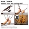 Snowtime 1.8m Birch Tree with 80 Warm White LEDs