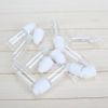 OHEETU 10Pcs 10ML Transparent Empty Squeezable Dropper Bottles Refillable Eye Liquid Essential Oils Dispensing Dropper Bottle Vials Sample Packing Storage Containers