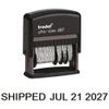 Trodat Rotating Stock Message Phrase Dater Self-Inking  Stamp (BLACK)