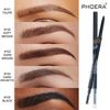 PHOERA Ultra Slim Eyebrow Liner Pencil With Brow Brush AQUAPURITY Fill & Sculpt Eyebrow Definer Natural Looking Brows Long Lasting (102 SOFT BROWN)