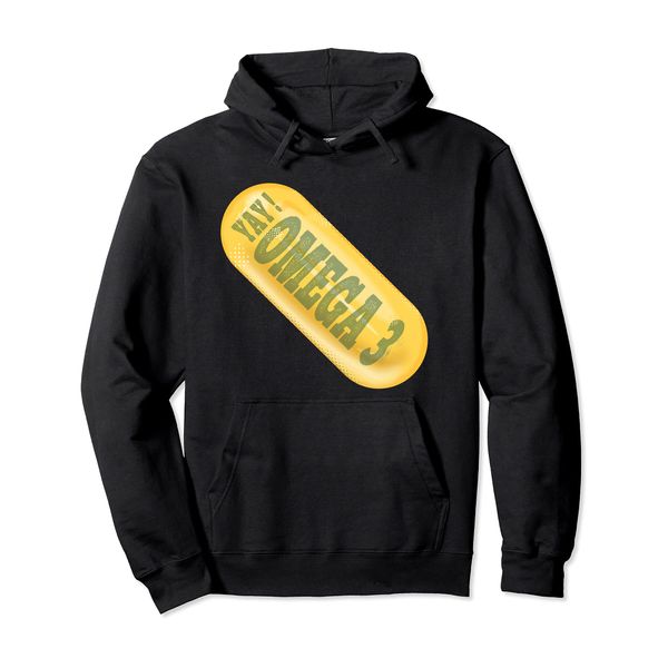 Omega 3 fish oil supplement Pullover Hoodie