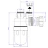 McAlpine A10V Anti-Syphon Bottle Trap-1.25 inch, White
