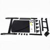 Tattoo Tray On Wheels, Portable Mobile Tattoo Workstation with Universal Wheels, 65-97cm Height Adjustable, Salon Cart Hairstylist Mobile Display Stand