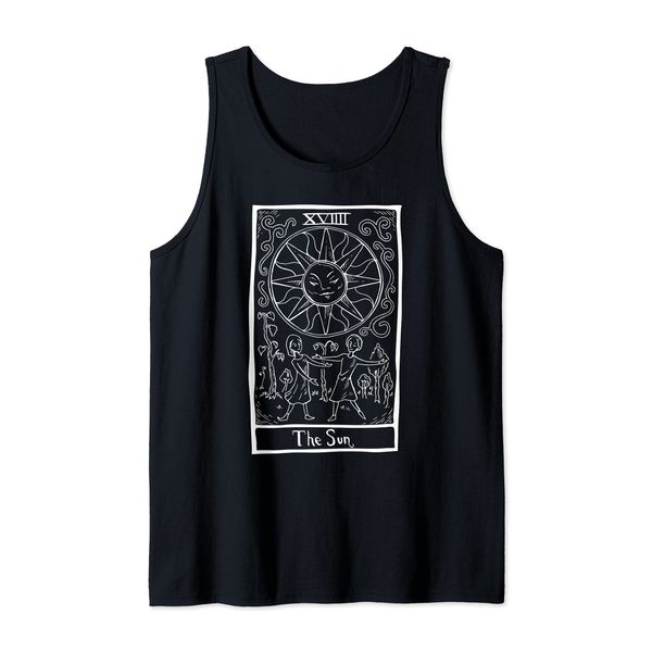 Tarot Card The Sun Occult Graphic Tank Top