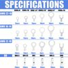 295pcs Non-Insulated Wire Terminals Set Contain Wire Terminals Crimping Tool