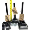 4" Handrail POST REPAIR leg base NO WELDING slips into 1" POSTS covers bolts PP