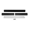 Condar's Black FIREPLACE ROD AND VALANCE KIT extends to 48"!