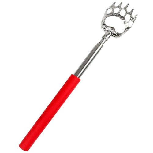 Bear Claw Back Scratcher Metal Extending Extendable Massager Head Portable Telescopic Summer Gift UK Free P&P (RED)