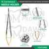 5 TC Castroviejo Micro Surgery STR + CVD Scissors Needle Holder Forceps German G