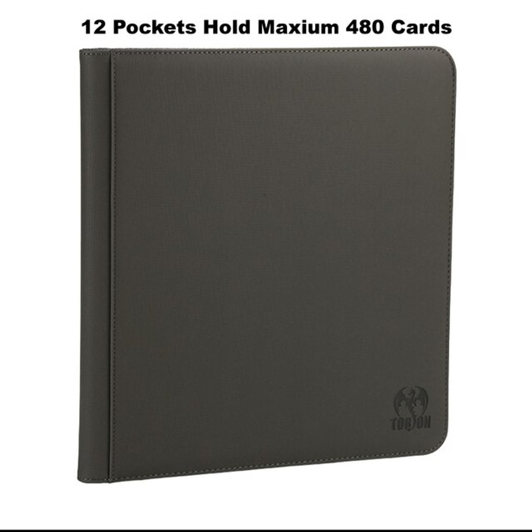  ENHANCE Trading Card Binder Album - 12 Pocket TCG Binder for  624 Cards - Side Loading Card Binder with Accessory Pocket, Premium  Protective Exterior, Compatible with Pokemon, MTG, YuGiOh, Sports Cards 