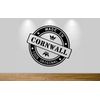 Juko Made In Cornwall Wall Sticker Cornish Decal x 2 Medium 24cm Wide. Red